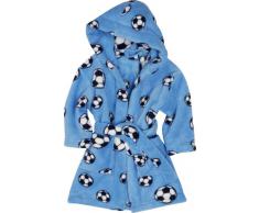 Playshoes - Albornoz con capucha de manga larga para niño,, 5 años (110-116 cm), Azul Original