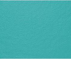 HAPPERS 1 Metro de Polipiel Especial Exterior para tapizar, Manualidades, Cojines o forrar Objetos. Venta de Polipiel por Metros. Diseño Náutica Color Turquesa Ancho 140cm