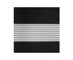 Victoria M. Duo Klemmfix - Estor doble (fijación sin perforar), color negro, tamaño 120 x 150 cm