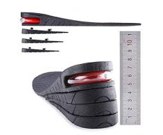 1 Par De 2 Capas Unisex Aumento De La Altura De La Plantilla Del Zapato Del Tacón Ortesis Kit Estiramiento Con Cojín De Aire Ascensor Plantilla Del Zapato Levanta Kits De Insertos Para Hombres Mujeres