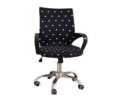 Zerci Ordenador de Oficina Silla Cubre elástico – poliéster Escritorio Silla giratoria Silla Cubierta, algodón poliéster (Solo Funda de Silla, Sin Silla)