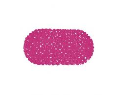 MSV Alfombra DE BAÃO PVC Piedras 68X35CM Rosa, Fucsia, 68x35x0.5 cm