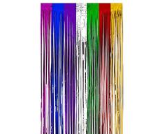 TRIXES Fiesta Telón de Fondo Decoración con Flecos de Arco Iris - Prop de Foto de oropel de Puerta - Cortina - Fiestas temáticas de Orgullo Gay LGBT - Multicolor - 1.9 x 0.9 Metros