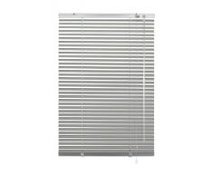 Gardinia 6190 - Persiana (aluminio, láminas de 25 mm, 140 x 175 cm), color plateado