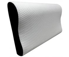 Pikolin Home AH32 - Almohada viscoelástica ergonómica con doble funda de aloe vera, 40 x 70 cm