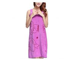 Casecover Vestidos Usable Microfibra Suave Toalla De Baño De Moda Atractiva De Las Mujeres De Secado Rápido De La Playa De Baño SPA Albornoces Lavar La Ropa De Playa
