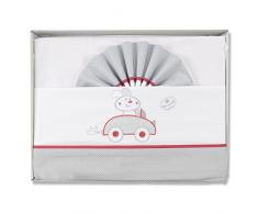 PEKITAS Juego De 3 Piezas De Sábanas Finas Para Coche/Capazo/Carrito 40X80 CM 100% Algodón HECHO EN PORTUGAL(funda almohada + sabana + bajera con goma, Car Blanco)