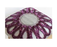 Gris Cojines Decorativos, Flor De La Cinta Medallón Cubierta De Almohadas, 45x45 cm Cojines Cubren, Sedala Seda Cojines Cubren, Moderno Cubierta De Almohadas -Gray Vine Blooms