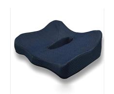 Cojín, Cojín de espuma viscoelástica, Cojín caudal ortopédico ergonómico, Alivio cervical, Lumbar, Presión de cadera, Utilizado principalmente, Silla de oficina, Asiento de automóvil, Reclinador, Cojí