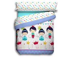 Quilt & CO Crown - Juego de Funda nórdica para Cama de 105 cm, 180 x 220 cm