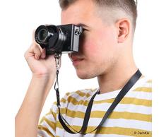 Instalacion rápida al trípode del soporte de la camara con el tornillo para conectarlo al cuello o a las correas de las muñecas – paquete de 4- Conexión rápida y segura – metal durable – Se adapta a las conexiones estándar