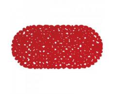 MSV 140884 - Alfombrilla de PVC para bañera, color rojo (35 x 68 x 0,1 cm)