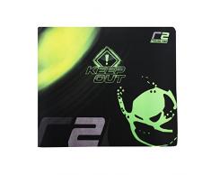 Keep Out Gaming R2 - Alfombrilla (320x270x3 mm) Color Negro y Verde