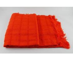 (180 Fucsia) ALFARNATE* COLCHA TEJIDA CON FLECOS MULTIUSOS FOULARD CUBRE-CAMAS PLAID LISO para cama o sofá CALIDAD SUPERIOR GARANTIZADA FABRICADO EN ESPAÑA (180_x_260_cm, FUCSIA)