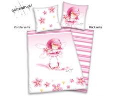 Herding Lovelynn 465018050 - Juego de funda nórdica y funda de almohada de franela (135 x 200 cm y 80 x 80 cm respectivamente, 100% algodón)
