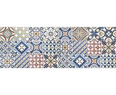 VINILIKO Gimaraes Alfombra de Vinilo, Multicolor, 50x140