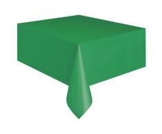 Mantel de Plástico - 2,74 m x 1,37 m - Verde Esmeralda