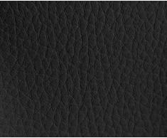 HAPPERS 1 Metro de Polipiel para tapizar, Manualidades, Cojines o forrar Objetos. Venta de Polipiel por Metros. Diseño Luna Color Negro Ancho 140cm