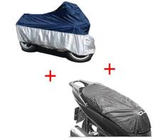 1450 Fat Boy INYECCIÓN FLSTFI 2001-2005 Tela Cubre Moto+CUBRESILLAS Impermeable Talla XL Universal Funda para Moto Scooter Oferta