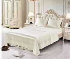 Morbuy Juego de Fundas de Edredón y Funda de Almohada Satin Satén Juego de Ropa de Cama 3 Piezas para Niños Juventud