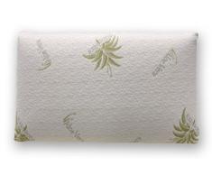 Baldiflex - Almohada de Espuma con Memoria (Forma Tradicional, Funda con extracto de Aloe Vera)