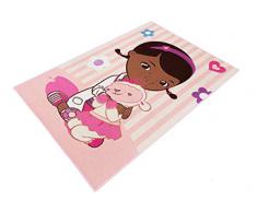 Associated Weavers 616991 - Alfombra, diseño de Doctora Juguetes con Lambie (poliamida, 133 x 97 x 1 cm), color rosa