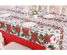 Pascua de Navidad Vinylla y muérdago limpiar mantel del PVC Quickfabrics
