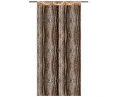 Bestlivings - Cortina de hilos con barra de tracción, cortina con aspecto de lurex, artículo decorativo en muchos colores y tamaños, poliéster, Oro – Oro Amarillo, 140x250cm