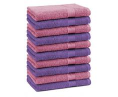 10-pack toallas de cara Premium color : morado y rosa , tamaño: 30x30 cm