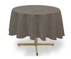 Soleil docre Mantel Antimanchas Redondo 180 cm Snake Gris Topo