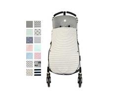Fundas BCNS23-0393 - Saco Universal Algodón para Sillas de Paseo - Entretiempo - Estampado KODAK STRIPES