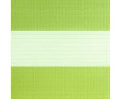 Victoria M. Duo Klemmfix - Estor Doble (fijación sin perforar), Color Verde, tamaño 75 x 230 cm