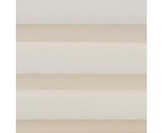 Estor plisado Klemmfix, estor sin taladros, alta calidad, colección Pearl, fijación Easyfix, estor enrollable, protección contra el sol y miradas desde el exterior., tela metal, beige, Breite: 35cm, Höhe: 100cm