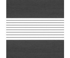 Victoria M. Zevra Estor Doble Enrollable - Estor día y Noche translúcido, 70 x 160 cm, Gris Oscuro