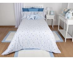 MI CASA Mi Funda Nórdica Estrellas, Azul Cama 90, 150 x 220 cm