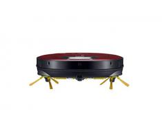 LG VR8602RR Hombot Turbo Serie 9 - Robot aspirador programable con doble cámara, para casas con niños y alfombras, colo rojo