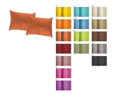 Wirth Juego de Fundas de Almohada, poliéster, marrón, 40 x 60 cm, 2 Unidades de Medida