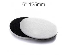6 pulgadas almohadilla de pulido de fieltro de respaldo de terciopelo (150 mm) Discos (10 unidades), extra grip para pulir vidrio, de plástico, Metal, mármol