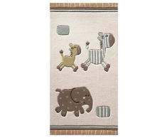 Lucky Zoo beige alfombra ESPRIT ESP-2842-03, poliacrílico, beige, 70 x 140 cm