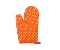 Monbedos Guantes de horno de poliéster naranja horno antiquemaduras aislante alta temperatura guantes para macetas para cocina, cocina, horneado naranja