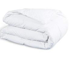 Amazinggirl Edredón nórdico para Todo el año Microfibra, Edredón de Fibra Extra Cálido Hipoalergénico Blanco Hecho Acolchada Cama para niños bebé, 135 x 200 cm