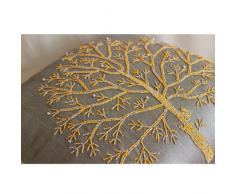 Gris Plateado Fundas De Almohadas, Árbol Colorido Con Cuentas Fundas De Almohadas, 60x60 cm Fundas De Almohadas, Seda Impostor De La Almohadilla, Contemporáneo Fundas De Almohadas - Tree Of Faith
