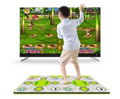ASDF Inalámbrico Danza Cojín Juego, Somatosensoriales Máquina Bailar, Más Grueso Maquina Bailar Alfombra Baile Doble, Plug and Play, TV Computer Interface Doble Uso