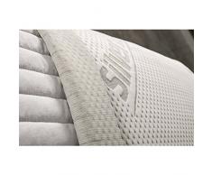 EvergreenWeb – Cojín Lazo de Memory Foam con forro Aloe Vera 42 x 72 Alto 15 cm, modelo Jabón, apto para dolores cervicales, funda extraíble y lavable, almohadas almohadas cama antiácaros, 2 Cuscini Silver&Life