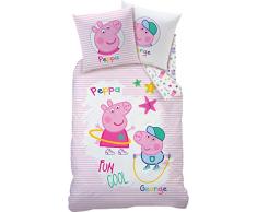 CTI Ropa de Cama Reversible Castor - Rosa, 80x80 + 135x200 cm