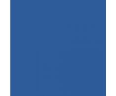 ES-TELA - Funda de almohada COMBI LISO color Azulón - 1 pieza de 45x125 cm - 50% Algodón-50% Poliéster - 144 Hilos