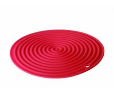 Lacor 66751 - Tapete silicona redondo, 20 centímetros de diámetro, rojo
