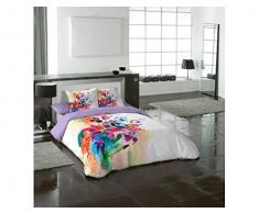 Naturals Juego de Funda Nórdica + Funda Almohada Lirios (Cama 135)