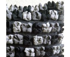 55x55 cm Lanzar Fundas De Almohada, Negro Cubierta De Almohadas, Negro 3D Y Gris Modelo De Origami Cubierta De Almohadas, Sintió Moderno Fundas De Almohada - Midnight Punch