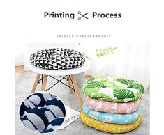 Morbuy Ronda Cojín de Asiento, Verano Transpirable Suave Cojín de Asiento Tatami Almohadas de Piso Silla de Redonda para Oficina Coche Decoración para El Hogar